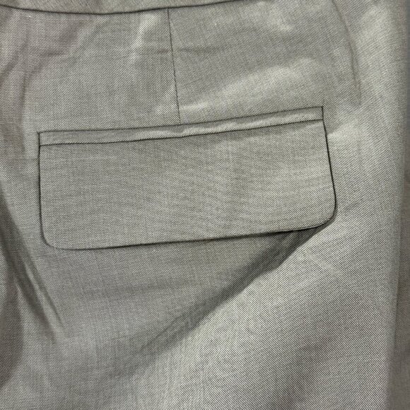 Banana Republic Pants Womens 8 Jackson Fit Tan Cotton Stretch Wide Leg Cuffed - Picture 8 of 10